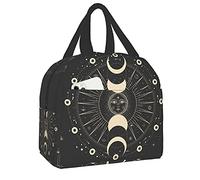 DADABULIU Lunch Bag Moon Mystic Sun Astrology Tarot Goth Insulated Lunch Box Cooler Tote for Adults Kid Girl Boy Work Office School Picnic Beach Reusable Lunchbox Over 3 Years Old…