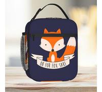 Lunch Bag Oh For Fox Sake Tote Insulated Cooler Kids School Travel