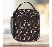 Lunch Bag Penises Pattern Tote Insulated Cooler Kids School Travel