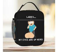 Lunch Bag Randy Marsh Ladies My Eyes Are Up Here Tote Insulated Cooler Kids School Travel