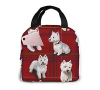 Lunch Bag West Highland Terrier Westie Tote Bag Lunch Boxes Reusable Insulated Cooler Bag Water-Resistant Thermal Meal Bag Snack Bag