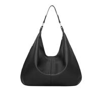 Lunch Bag with Shoulder Strap Solid Tassel Mother Bag Large Capacity One Shoulder Tote Bag Shopping Bag Extra Large Shoulder Bag (Black, One Size)
