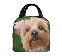 Lunch Bag,Yorkshire Terrier Yorkie Cute Dogs Pets Dogs Insulated Lunch Box Durable Tote Bag Reusable Cooler Bag