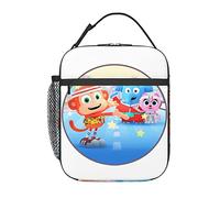 Lunch Bags Chico Anime Bon Bon Insulated Lunch Tote Reusable Portable Lunch Box for Outdoor Office Picnic 10 X 4 X 8 in