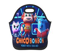 Lunch Bags Chico Anime Bon Bon Insulated Lunch Tote Reusable Portable Lunch Box for Outdoor Office Picnic 11 X 11.4 X 5.5 in