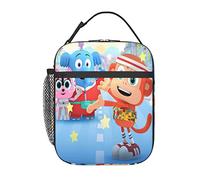Lunch Bags Chico Anime Bon Bon Insulated Lunch Tote Reusable Portable Lunch Box for Outdoor Office Picnic 10 X 4 X 8 in