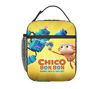 Lunch Bags Chico Anime Bon Bon Insulated Lunch Tote Reusable Portable Lunch Box for Outdoor Office Picnic 10 X 4 X 8 in