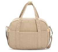 Lunch Bags for Women, Insulated Packed Lunch Bag, Cute Corduroy Cool Bag Lunch Box for Girls Adults Ladies, Reuseable Leakproof Shouder Stap Cooler Bag for Work School Picnic Travel (Khaki)