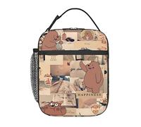 Lunch Bags We Bare Anime Bears Insulated Lunch Tote Reusable Portable Lunch Box for Outdoor Office Picnic 10 X 4 X 8 in