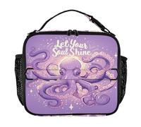 Lunch Bags Zip Pockets Lunch Box for Teen Girls Removable Shoulder Strap Reusable Lunch Tote Bag for School College Wooden Horse Nordic Style