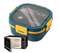 Lunch Box Containers | Dishwasher Safe Silicone Lunch Bowl - 1200ML Lunch Box Sealing Modern Bento-Style for Students, Adults