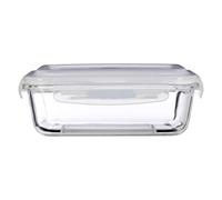 Lunch Box Food Container Freska Glass Borosilicate Airtight BPA-Free Plastic Lid
