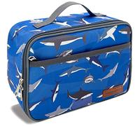 Lunch Box for Boys,Insulated Lunch Bags for Women/Men,Washable Lunch Box for Men and Reusable Lunch Boxes for School, Work, Picnic or Travel,Astronaut Camo Space Dinosaur (Shark)