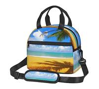 Lunch Box for Men Women Tropical Rainforest Print Lunch Bag Insulated Reusable Portable Lunchbox