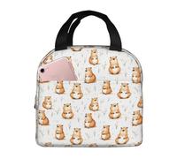 Lunch Box for Women Men, Cute Field Mouse Print Insulated Lunch Bag Cooler Bag, Large Capacity Leakproof Reusable Lunch Tote for Work Office Picnic Travel