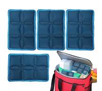 Lunch Box Ice Packs - Reusable Cold Gel Packs for Food Cooling, Compact Washable Freezer Gel Ice Pack Set, Portable Cooling Bags for Camping Beach Picnic Workplace Meal Freshness Storage Accessory