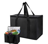 Lunch Box Insulated - Large 65L-70L Hot and Cold -Use Lunch Box Insulated | Non-Woven Cooler Bag for Groceries, Food Delivery, Catering, Pizza Warmer