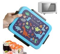 Lunch Box Kids Portable Lunch Box | Kids Meal Box | 5 Compartments Leak Resistant with Cutlery and Sauce Jar for Travel, Snacks, Fruit