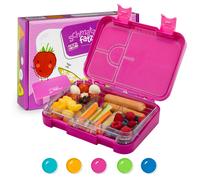 Lunch Box Kids with Compartment Children Sandwich Picnic Food Box School Pink