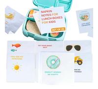 Lunch Box Note Napkins for Kids - Inspirational, Motivational, Joke Lunchbox Notes w/ 2 Ply Paper - Printed Essential Back to School for Kids of All Ages - Ideal Kids Lunch Accessories for School