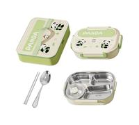 Lunch Box Set,Capybara Panda Compartment Lunch Box | Storage Containers Snack Holder with Utensils for Office School Girls Boys Men Women Camping Travel Fishing Outdoor