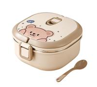 Lunch Box - Square Food Container, Portable Hot Meal Box Leak Proof Lightweight Stainless Steel Container | Insulated Food Carrier for Office,