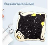 Lunch Box Towel Wrap,Sticking Cloth Animal Pattern Camera Wrapping - Portable Foldable Food Package Towel for Commute Camping Travel Picnic Fishing