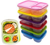 Lunch Box With Compartments & Lids Bento Lunch Boxes Baby food storage Plastic Containers Ideal For Home School Office Travel etc (Set-2)