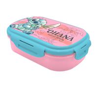 Lunch box with cutlery Kids Licensing Disney Stitch Rose 22x16x7 cm