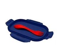 Lunch box with cutlery Kids Licensing Spiderman Marvel Rouge 22x16x7 cm