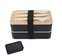 Lunch Containers for Adults | Airtight Stackable Double Layer Lunch Containers, Meal Prep Containers with Lid, for Office Travel Excursion Camping Adults Students