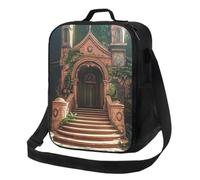 Lunch Cooler Bag Insulated Leakproof Tote for Adults Work print monastery