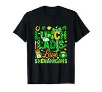 Lunch Ladies Love Shenanigans Patrick's Day Parades Job Team T-Shirt