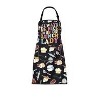 Lunch Lady Aprons with Pockets Cafeteria Worker Gifts Always Be Nice To Be The Lunch Lady Appreciation Gifts Lunch Crew Gift