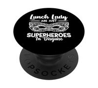 Lunch Lady Are Just Superheroes In Disguise PopSockets Adhesive PopGrip