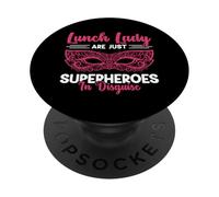 Lunch Lady Are Just Superheroes In Disguise PopSockets Adhesive PopGrip