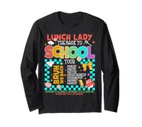 Lunch Lady Back to School Tour Cooking Worker Cafeteria Crew Long Sleeve T-Shirt