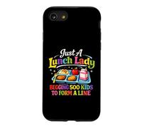 Lunch Lady Begging 500 Kids To Form A Line Cafeteria Case for iPhone SE (2020) / 7/8