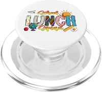 Lunch Lady Christian back to school staff women chef cook PopSockets PopGrip for MagSafe