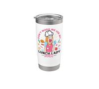 Lunch Lady Don't Make Me Use My Lunch Lady Voice Stainless Steel Insulated Tumbler