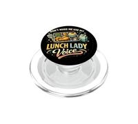 Lunch Lady Don't Make Me Use My Voice Funny Cafeteria PopSockets PopGrip for MagSafe