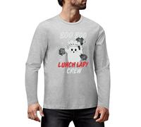 Lunch Lady Halloween Funy Graphic Long Sleeve T-Shirt Premium Cotton Tee for Men & Women