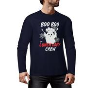 Lunch Lady Halloween Funy Graphic Long Sleeve T-Shirt Premium Cotton Tee for Men & Women