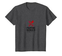 Lunch Lady Hero: Fighting Hunger One Meal at A Time T-Shirt, Kids, Dark Heather Grey, 4 Years