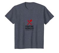 Lunch Lady Hero: Fighting Hunger One Meal at A Time T-Shirt, Kids, Heather Blue, 3 Years