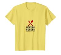Lunch Lady Hero: Fighting Hunger One Meal at A Time T-Shirt, Kids, Lemon, 4 Years