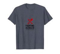 Lunch Lady Hero: Fighting Hunger One Meal at A Time T-Shirt, Men, Heather Blue, S