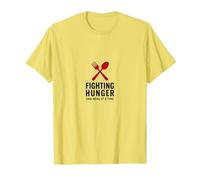 Lunch Lady Hero: Fighting Hunger One Meal at A Time T-Shirt, Men, Lemon, M