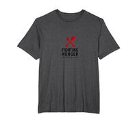 Lunch Lady Hero: Fighting Hunger One Meal at A Time T-Shirt, Men's Big and Tall, Dark Heather Grey, 5X Tall