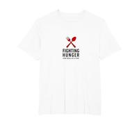 Lunch Lady Hero: Fighting Hunger One Meal at A Time T-Shirt, Men's Big and Tall, White, 2X Tall